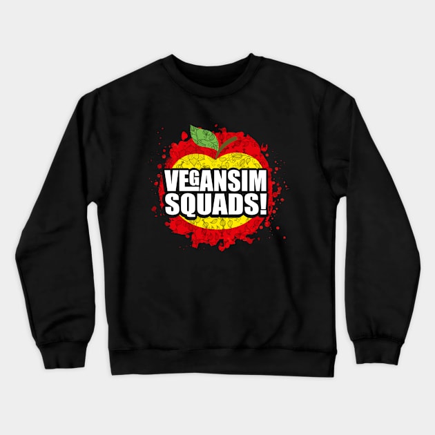 Healthy Veganism Illustrations Tee Shirt Gifts Crewneck Sweatshirt by PhoenixDamn
